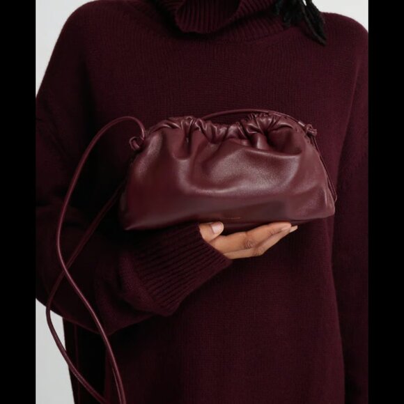 Mansur Gavriel Mini Cloud Clutch in Claret NWOT - Picture 3 of 9